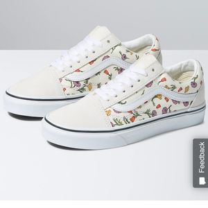 Old Skool Vans Poppy Floral Cream size 7